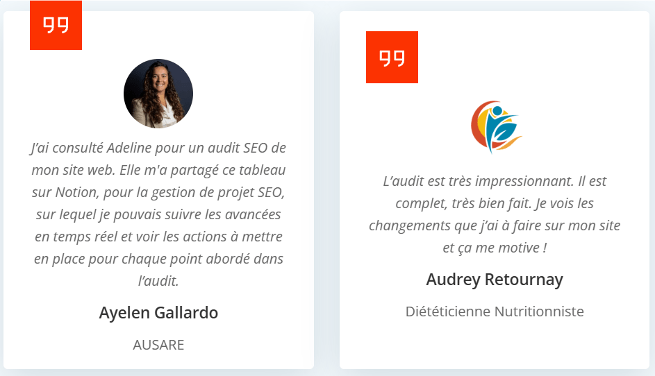 avis client du template seo